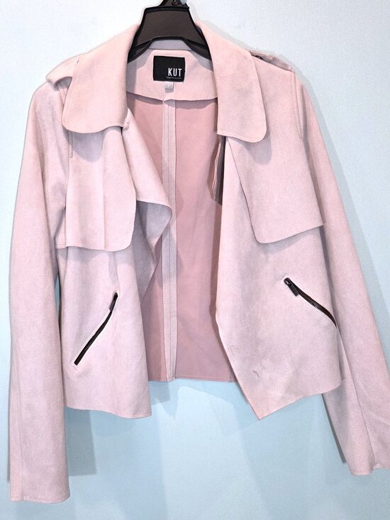 Kut from the Kloth Jackets & Blazers - Kut from the Kloth Blush Pink Faux Suede Jacket Size S